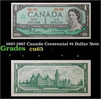 1867-1967 Canada Centennial $1 Dollar Note Grades