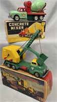 2 Boxed SSS Tin Construction Trucks