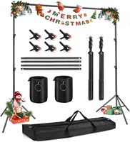 Backdrop Stand for Parties  HEMMOTOP 10x7.5ft Heav
