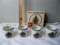 Spode Christmas Tree Tom & Jerry Mug Set