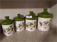 Mid Century Style Ceramic Canister Set