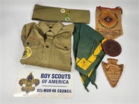ASSORTED LOT OF VINTAGE BOY SCOUT ITEMS