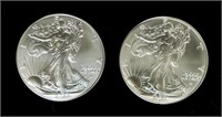 Coin 2-Silver Eagles-T2-2021+2022 BU