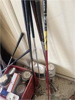 Six golf clubs