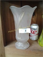 Heavy clear insized vase