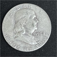 1962 Franklin Silver Half Dollar