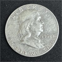 1961 Franklin Silver Half Dollar