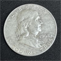 1962 Franklin Silver Half Dollar