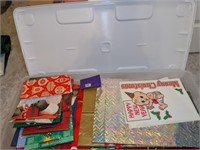 Long Storage Container w/ Gift wrap & Bags