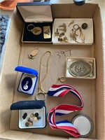 Flat: Cufflinks, Buckle, Cigar Cutter, Misc.