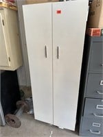 Painters metal cabinet and contents