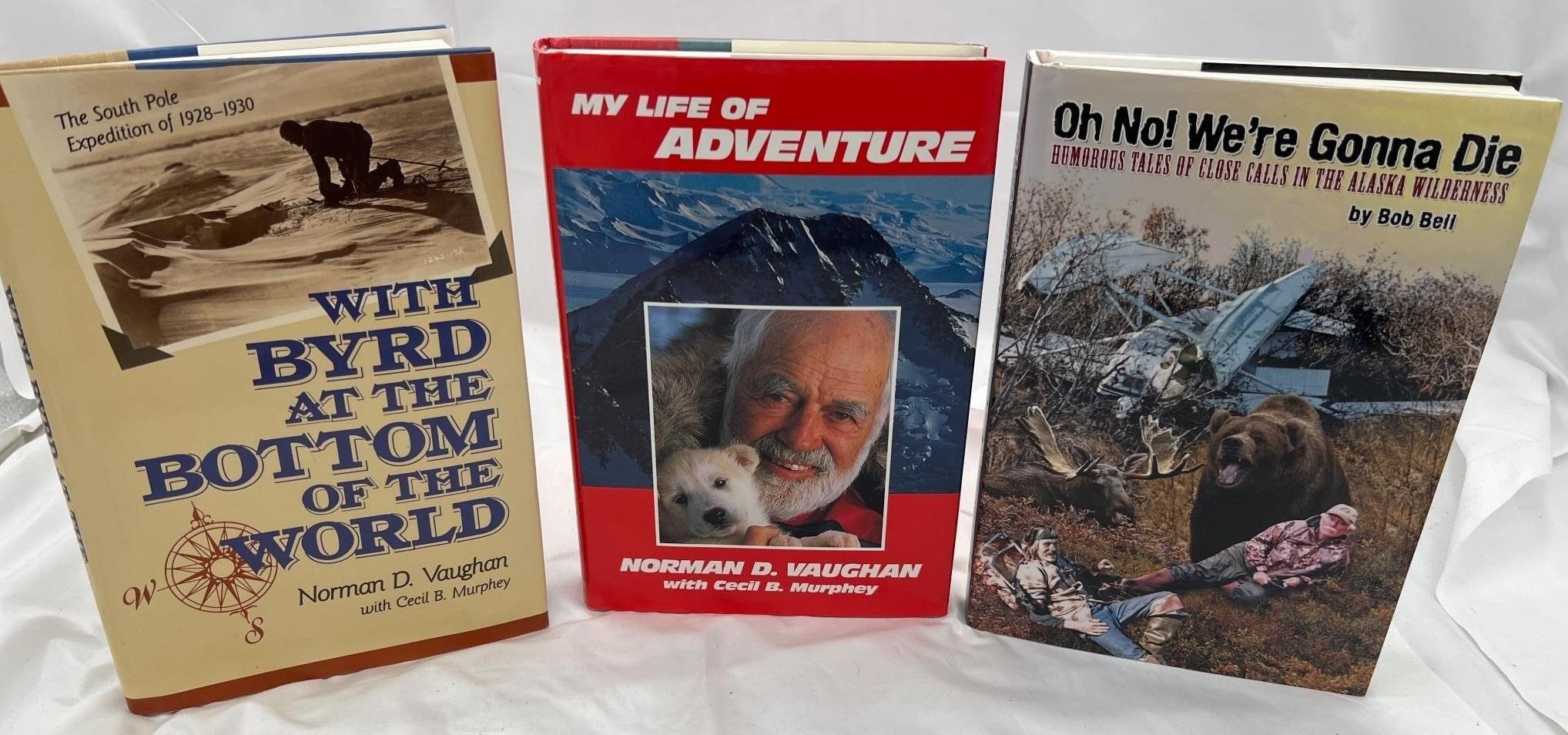 3x Books Autographed By Author