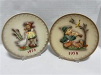 1974 & 1979 Hummel Annual Plates - West Germany