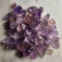 275 Ct Rough Amethyst Gemstones Lot