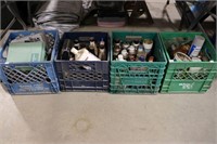 ASSORTED SPRAY CANS, MOTOR OIL, TIMERS &