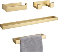 Lairuier 4-Pc Bathroom Set  Brushed Gold