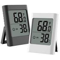 Humidity Gauge, 2 Pack Indoor Thermometer for Home