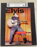 Elvis collector sign king of rock