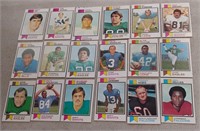 18 TOPPS 1973 FOOTBALL CARDS