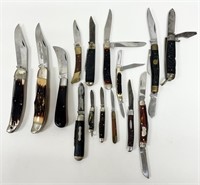 Assortment of Hunting Style Pocket Knives