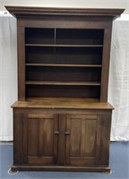 Antique Primitive Stepback Cabinet Cupboard