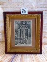 Ornate Frame With Religious Print