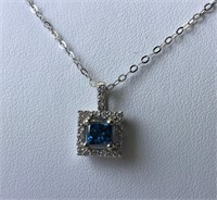 $6100. 10/14kt. Diamond (0.86ct) Necklace