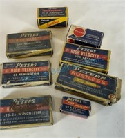 Group of eight vintage peters high velocity