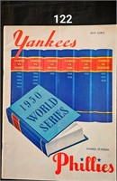 1950 Phillies/Yankees World Series Program