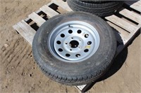 New trailer tire w/rim