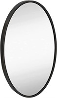 Hamilton Hills 24 x 36 Black Framed Oval Mirror