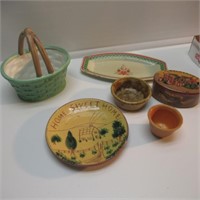 NICE VINTAGE TRAY, TOBACCO TIN AND ASSORTED