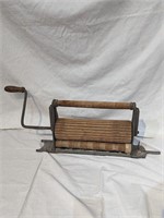 Antique Wooden Hand Crank Clothing Wringer