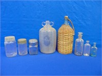 Lot Of Antique Bottle & Jugs