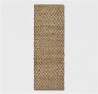 2'4"x7' Annandale Solid Runner Rug Natural