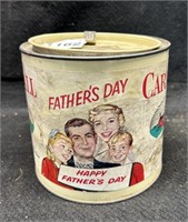VTG. "HAPPY FATHERS DAY" PIPE TOBACCO TIN