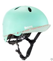 Mint green Bern bike helmet