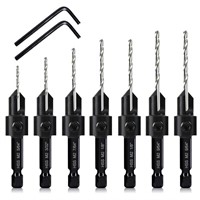 NEW! DKIBBITH 7 Pcs M2 Countersink Drill Bit Set,