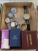 TRAY OF ASSORTED MENS FASHION WATCHES