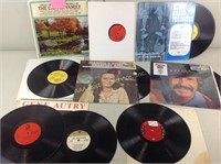 Vinyl records including the Carter family, Dixie