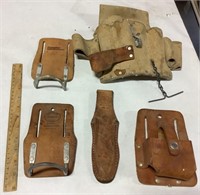 Leather tool pouches