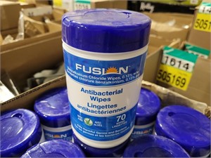 Box Of Fusion Antibacteri Antibacterial Wipes