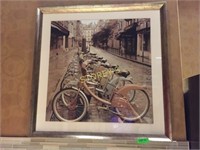 Framed Bicycle Picture - 34"