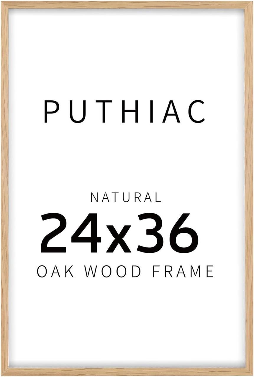 Puthiac 24x36 Oak Wood Picture Frames