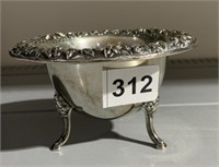 STERLING FOOTED MINT DISH KIRK & SON 154.55GRAMS