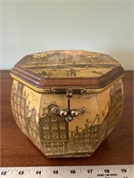 Decorative storage box with vintage matchbooks