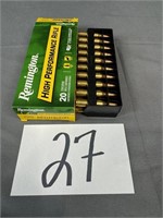 (1 box) 222 Remington 50 Grain PSP, 20 cartridges