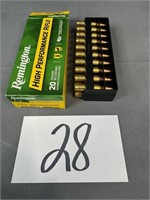 (1 box) 222 Remington 50 Grain PSP, 20 cartridges