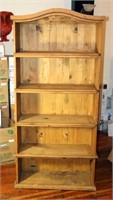 6ft Tall Solid Wood Bookshelf