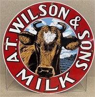 Wilson and Sons 1994 porcelain sign